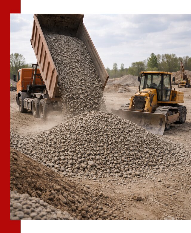 Доставка гравийного щебня фракции 40-70 в Кинели