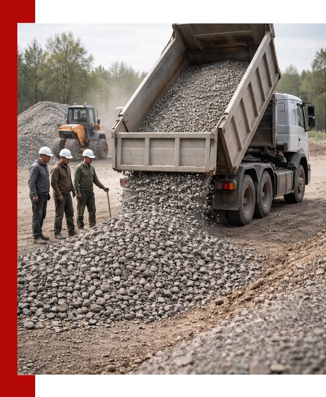 Доставка гравийного щебня фракции 70-120 в Кинели