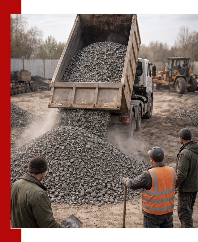 Доставка шлакового щебня в удобные сроки по выгодной цене в Кинели