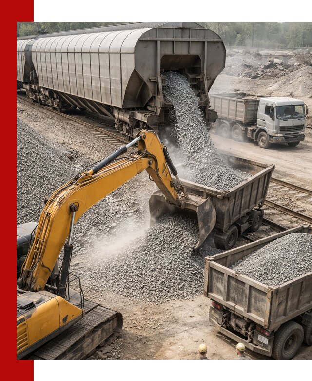 Доставка железнодорожного щебня в Кинели крупными партиями быстрого отгруза