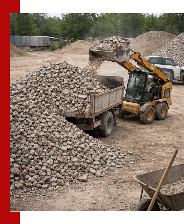 Доставка вторичного щебня в Кинели для строительных работ