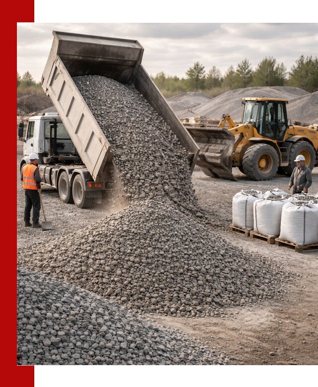 Бетонный щебень фракция 5–20 с доставкой в Кинели