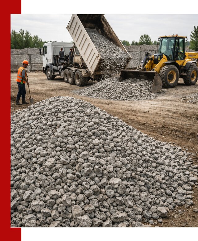 Доставка бетонного щебня фракции 40-70 в Кинели