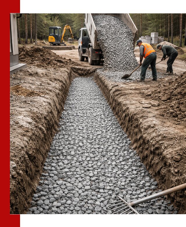 Щебень для дренажа с доставкой в Кинели высокого качества