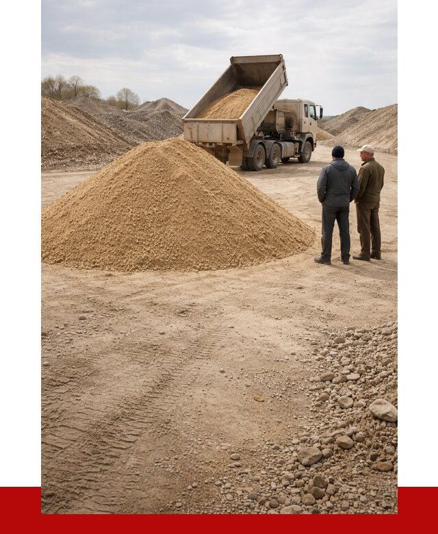 Карьерный песок крупнозернистый в Кинели от 8660 р | ПРОНЕРУДКнл