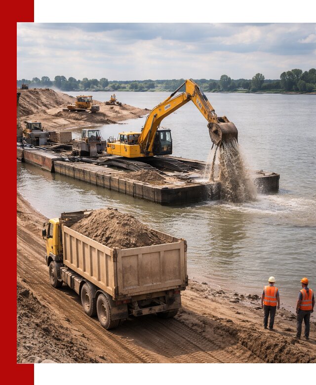 Намывной песок с доставкой в Кинели оптом и в розницу