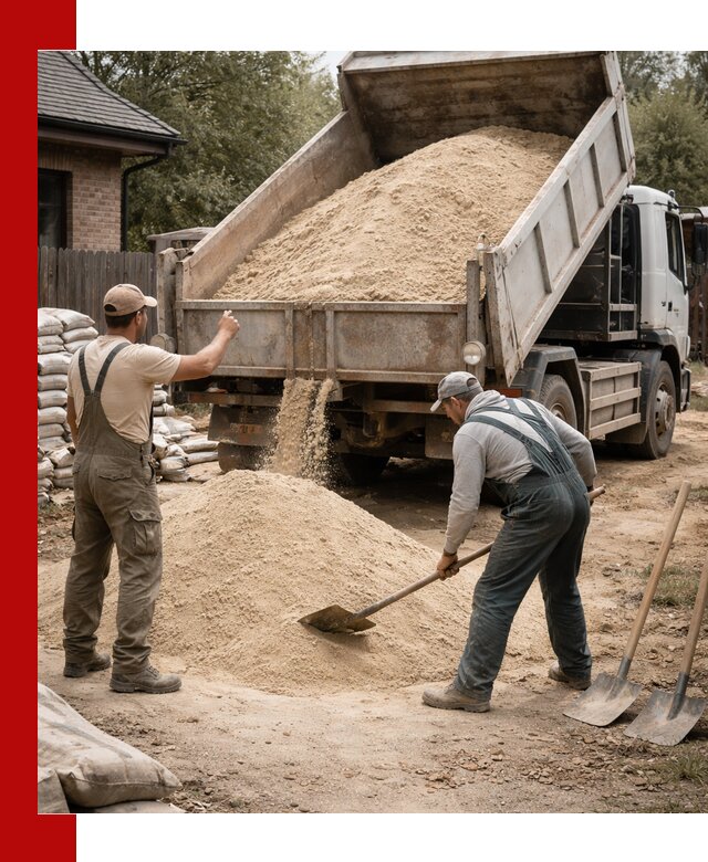 Песок для штукатурки с доставкой в Кинели качественный и чистый