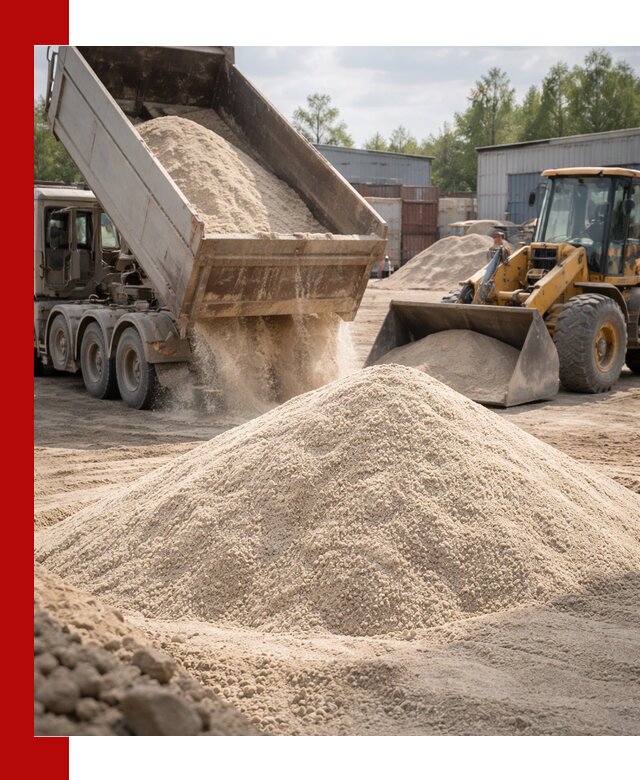 Кварцевый песок с доставкой в Кинели для строительных работ