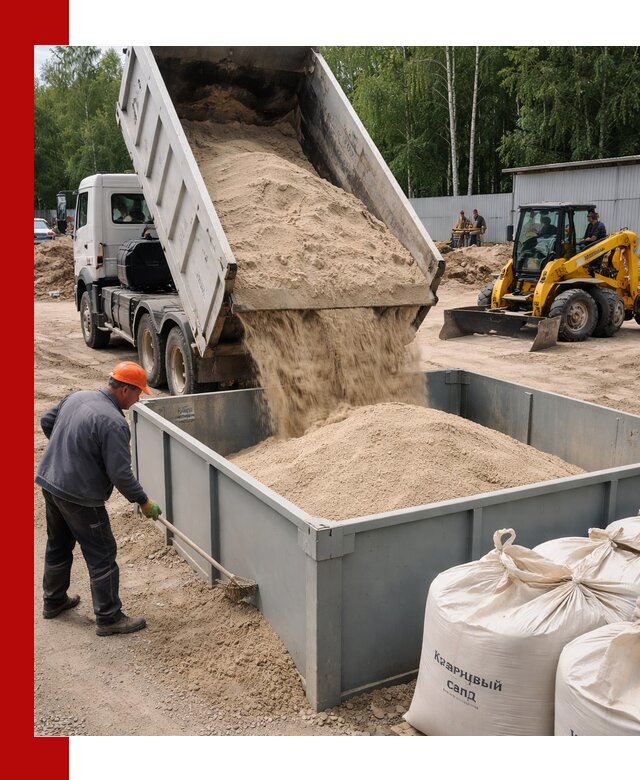 Кварцевый песок для фильтра в Кинели — доставка и качество