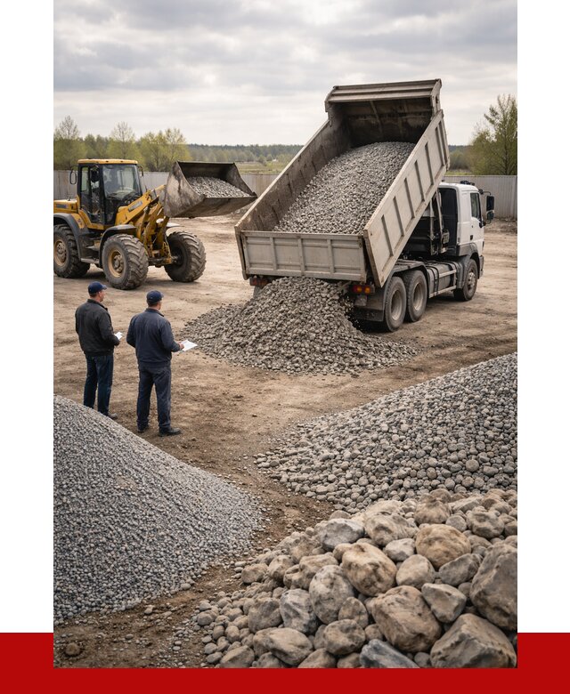 Гравий и камень с доставкой в Кинели от 4279 р. - ПРОНЕРУДКнл