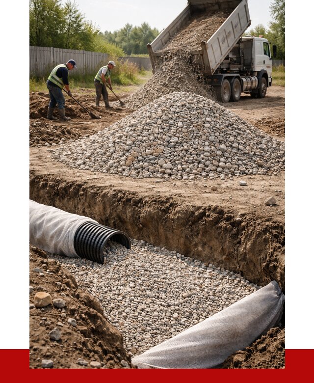 Гравий для дренажа в Кинели от 2241 р., доставка ПРОНЕРУДКнл