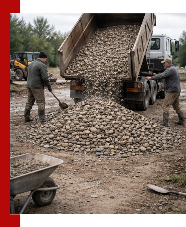 Доставка гальки речной оптом и в розницу в Кинели