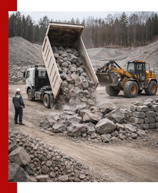 Доставка и продажа бутового гранитного камня в Кинели