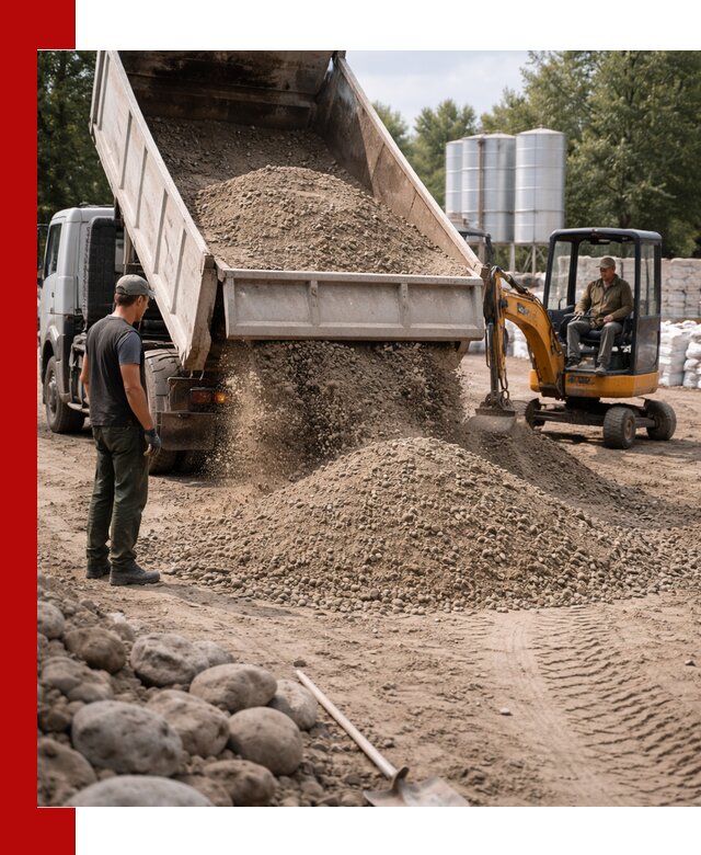 Доставка ПГС С3 в Кинели самосвалами и миксерами