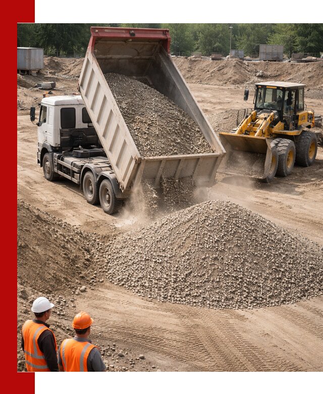 Щебень с песком (ЩГПС С2) с доставкой в Кинели