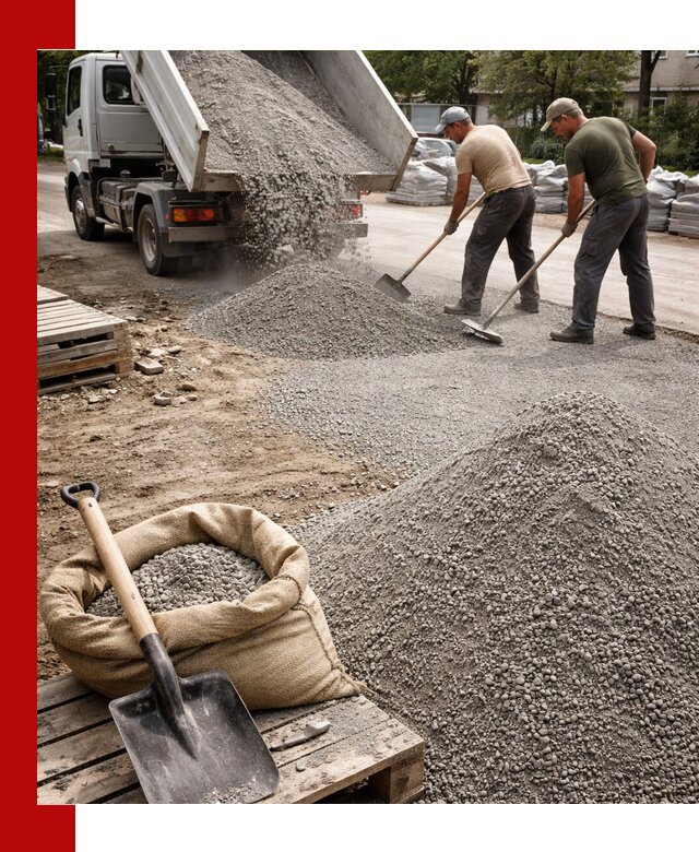 Отсев для тротуарной плитки в Кинели — доставка и укладка