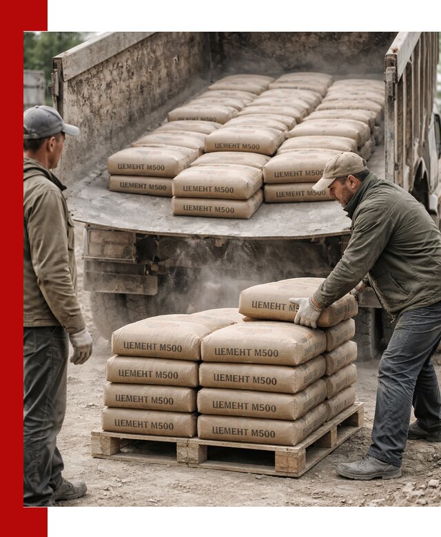 Цемент М500 с доставкой самосвалом в Кинели