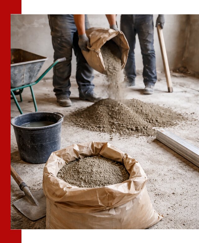 Доставка сухой смеси для стяжки в Кинели