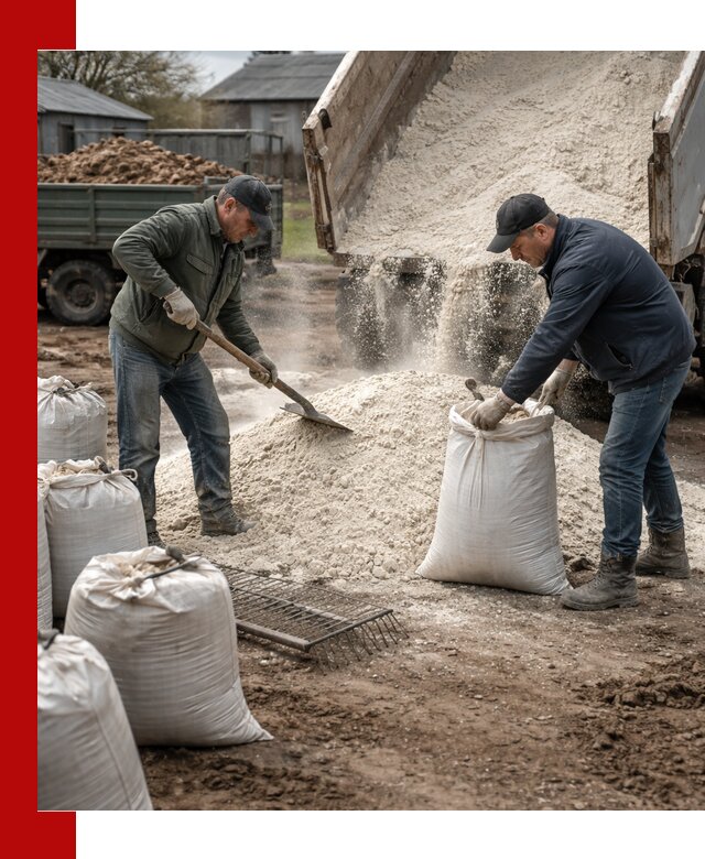 Доставка извести пушонки в Кинели оптом и мелким оптом