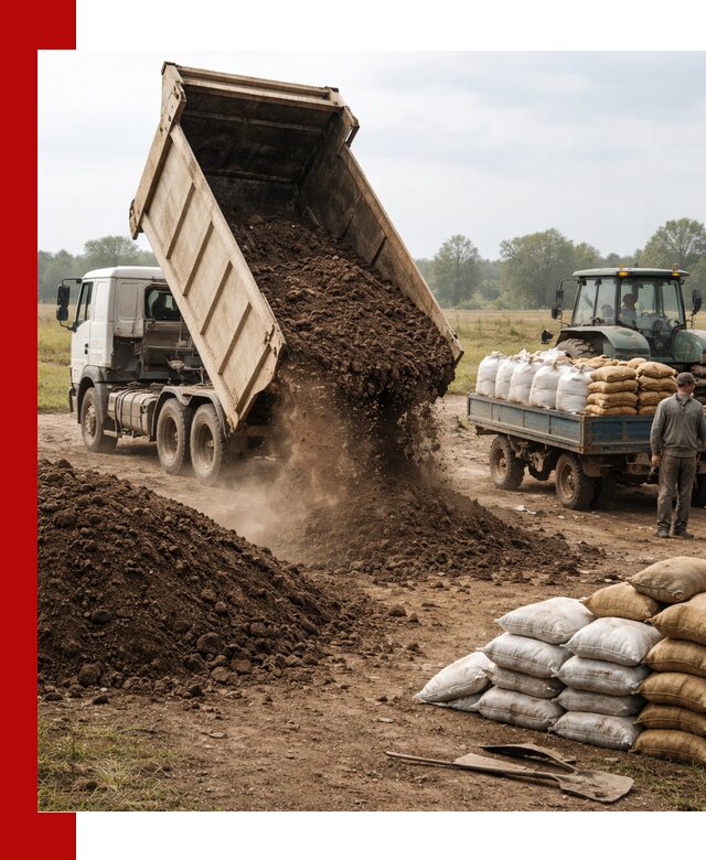 Доставка грунта и удобрений оптом в Кинели для сельхоз и строительства