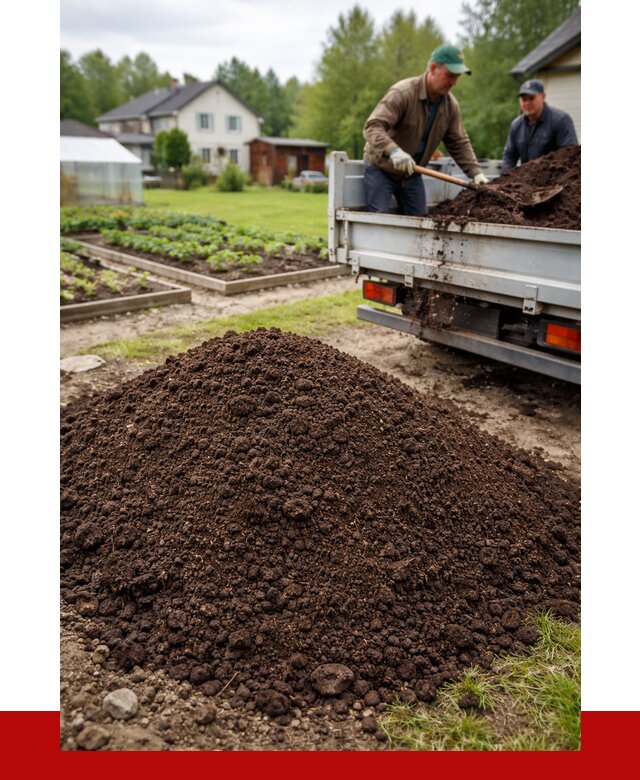 Плодородный грунт в Кинели с доставкой от 4279 р. | ПРОНЕРУДКнл