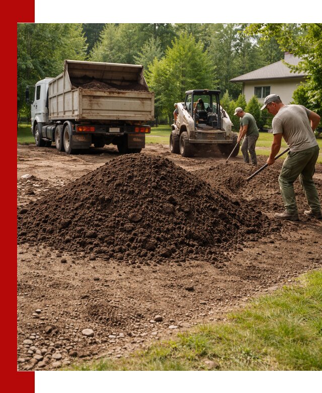 Доставка и укладка грунта для газона в Кинели