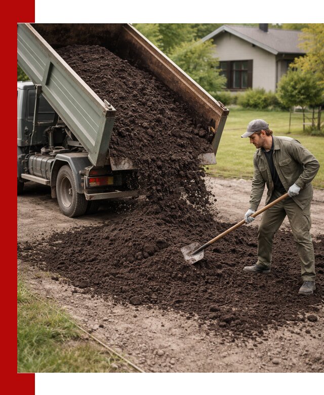 Чернозем для газона с доставкой в Кинели быстро и качественно