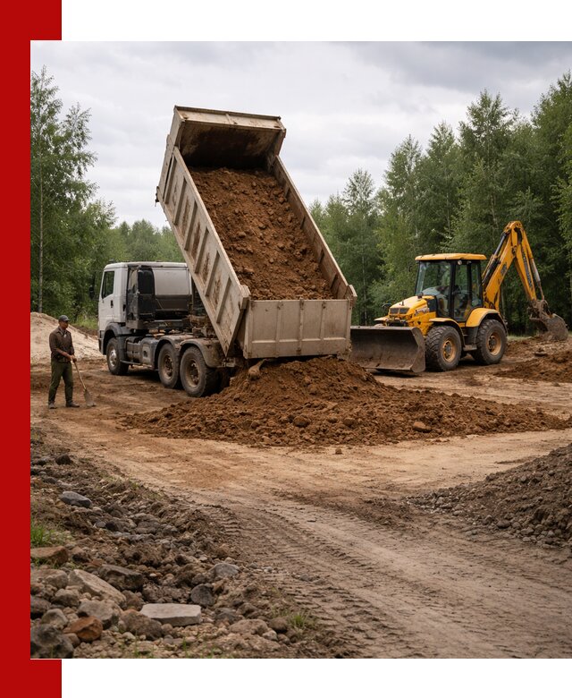 Доставка суглинка самосвалами в Кинели подсыпка и планировка