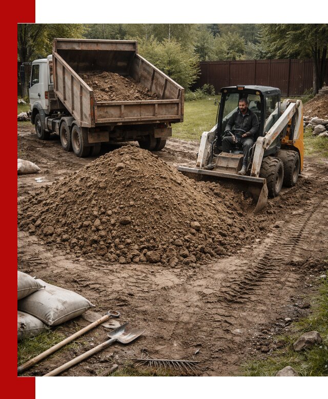 Суглинок для планировки участков в Кинели с доставкой и выгрузкой