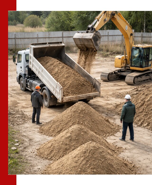 Доставка супеси вагонными и автопартиями в Кинели