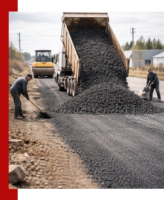 Асфальтовая крошка для дорог в Кинели — поставка и доставка