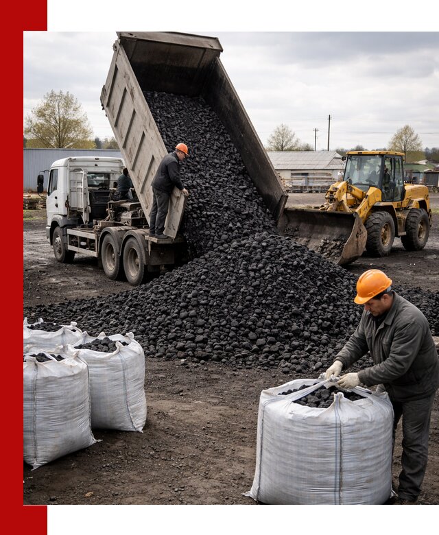 Доставка каменного угля в Кинели оптом и в розницу