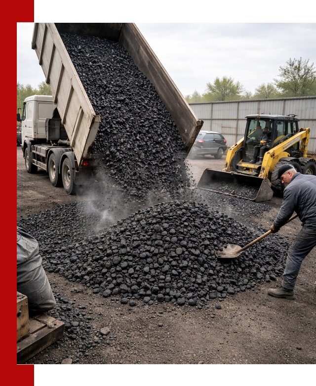 Доставка угля орех в Кинели оптом и в розницу