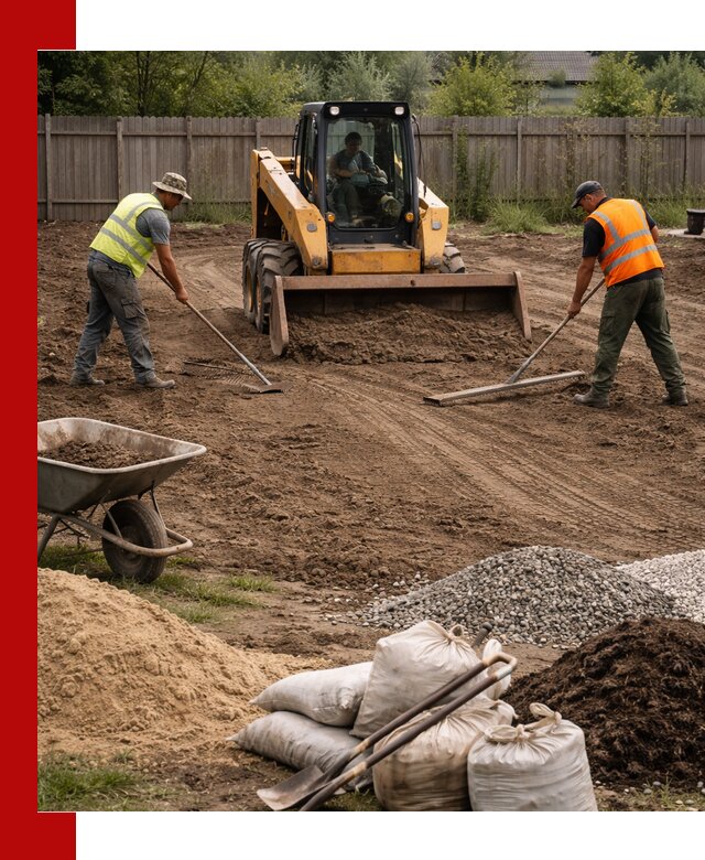 Выравнивание участка под строительство и благоустройство в Кинели