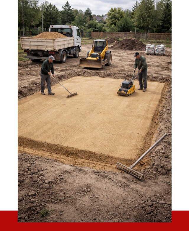 Устройство песчаной подушки в Кинели от 4585 р. ПРОНЕРУДКнл