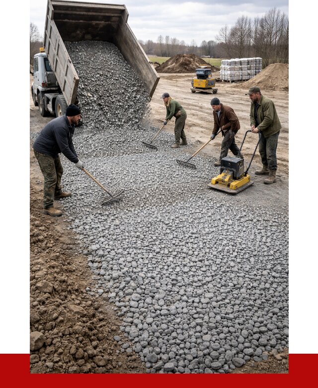 Устройство щебеночной подушки в Кинели от 4585 р. ПРОНЕРУДКнл